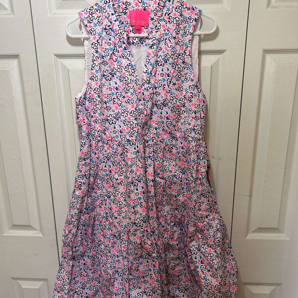 Lilly Pulitzer Pink and Purple Sleeveless Sundress